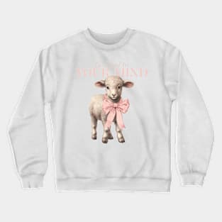 Be kind to your mind sheep mental health concept Crewneck Sweatshirt